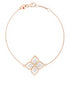 18kt rose gold Mother of Pearl Princess Flower bracelet